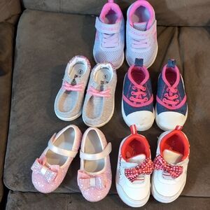 Charming Kids Sneakers - Pink, Blue, White